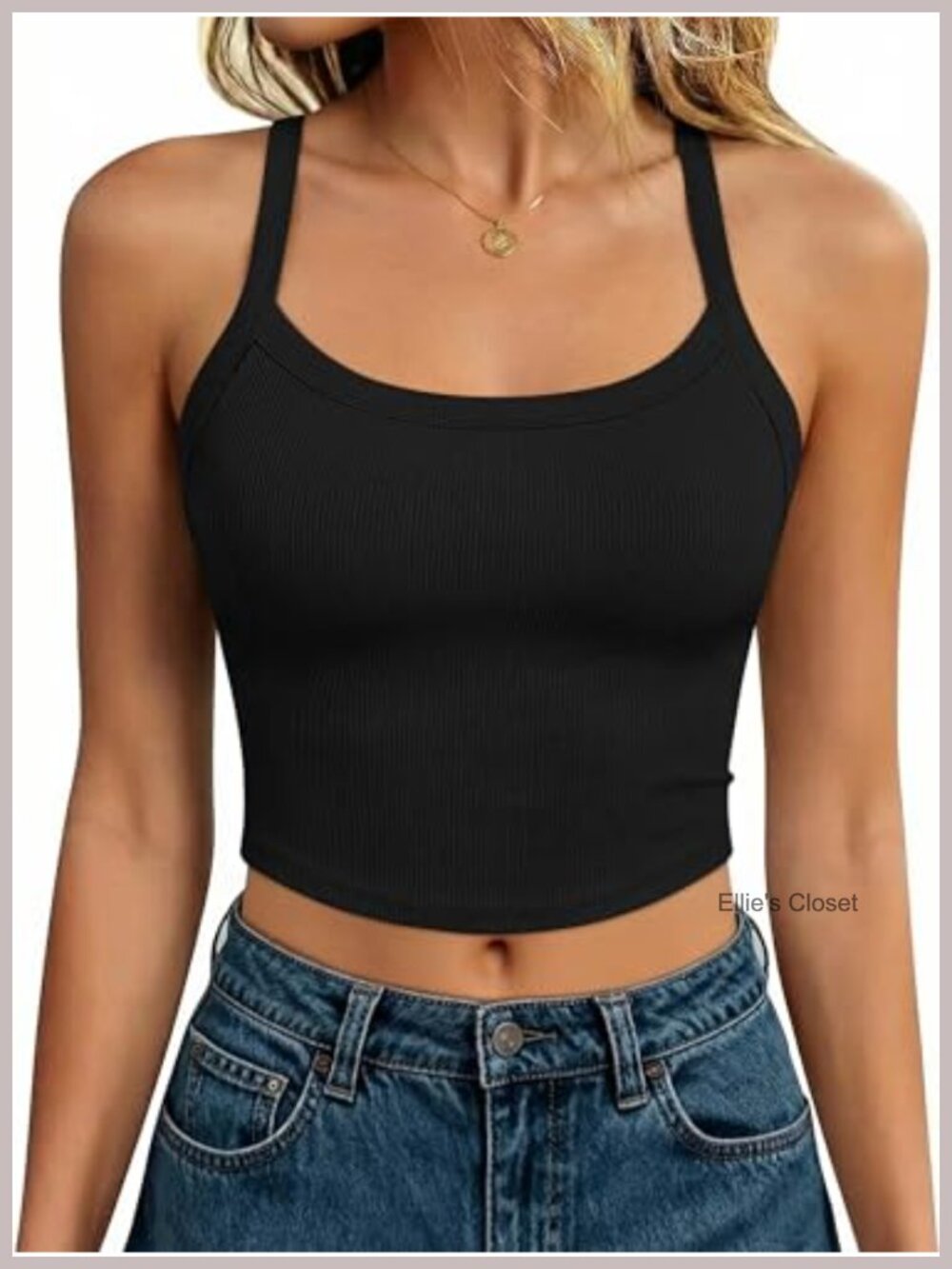 Sleeveless Ribbed Y Back Tank Top Crop Athletic Workout Camisole Women